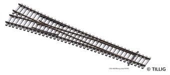 Tillig 83334 - TT - Weiche EW2 15°, links mit Betonschwellen